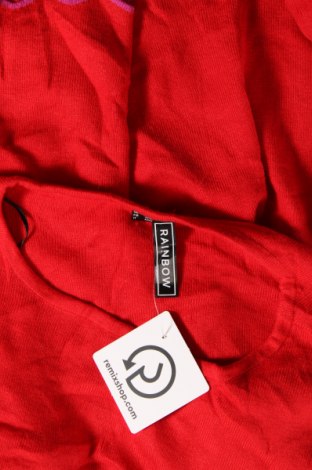 Дамски пуловер Rainbow, Размер S, Цвят Червен, Цена 8,70 лв.