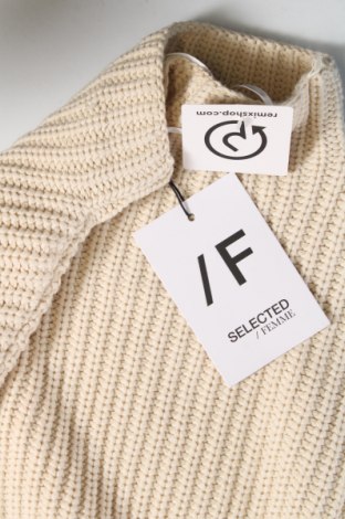 Γυναικείο πουλόβερ Selected Femme, Μέγεθος XS, Χρώμα Εκρού, Τιμή 20,29 €