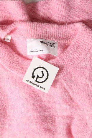 Дамски пуловер Selected Femme, Размер M, Цвят Розов, Цена 8,70 лв.