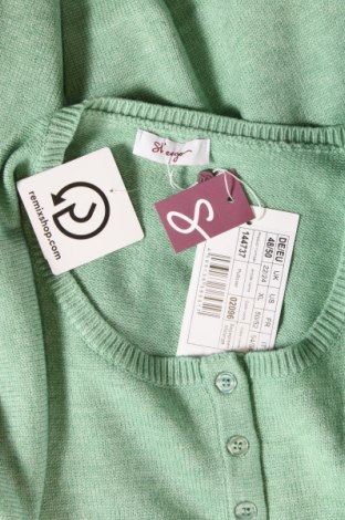 Дамски пуловер Sheego, Размер XXL, Цвят Зелен, Цена 48,72 лв.