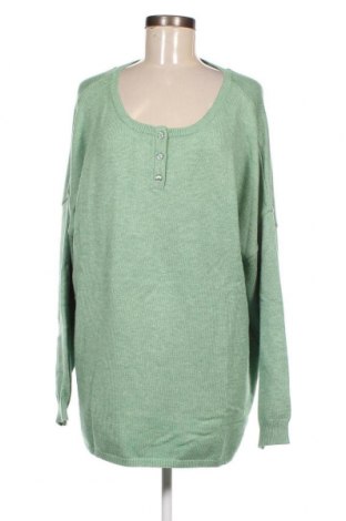 Γυναικείο πουλόβερ Sheego, Μέγεθος XXL, Χρώμα Πράσινο, Τιμή 23,77 €