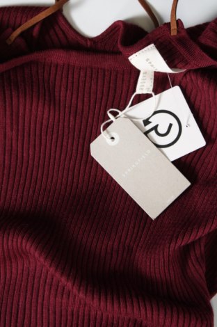 Дамски пуловер Springfield, Размер L, Цвят Червен, Цена 20,40 лв.