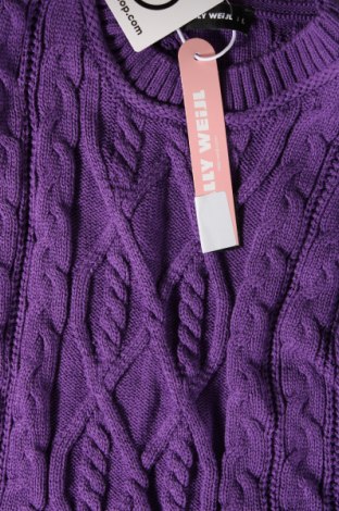 Дамски пуловер Tally Weijl, Размер L, Цвят Лилав, Цена 13,80 лв.