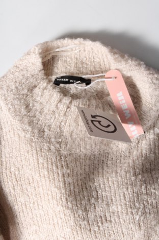 Дамски пуловер Tally Weijl, Размер L, Цвят Бежов, Цена 13,34 лв.