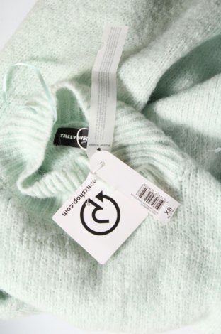 Дамски пуловер Tally Weijl, Размер XS, Цвят Зелен, Цена 13,34 лв.