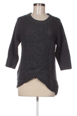 Γυναικείο πουλόβερ Think Positive, Μέγεθος L, Χρώμα Γκρί, Τιμή 4,49 €