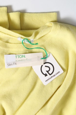 Γυναικείο πουλόβερ United Colors Of Benetton, Μέγεθος XL, Χρώμα Κίτρινο, Τιμή 44,85 €