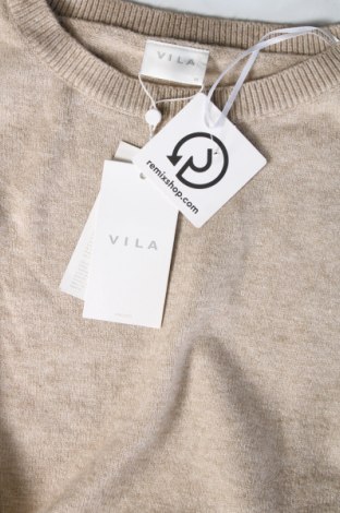Дамски пуловер VILA, Размер XS, Цвят Бежов, Цена 13,50 лв.
