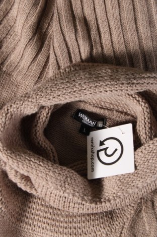 Γυναικείο πουλόβερ Woman Collection, Μέγεθος L, Χρώμα  Μπέζ, Τιμή 17,94 €