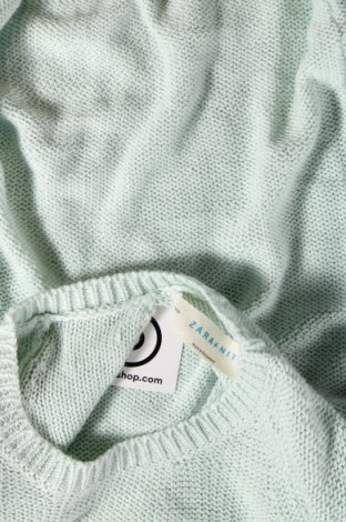 Damski sweter Zara Knitwear, Rozmiar M, Kolor Zielony, Cena 19,19 zł
