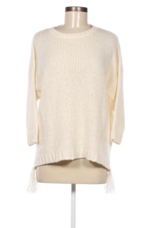 Дамски пуловер Zara Knitwear, Размер M, Цвят Екрю, Цена 7,00 лв.