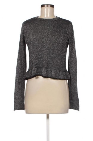 Дамски пуловер Zara Knitwear, Размер S, Цвят Сребрист, Цена 6,80 лв.