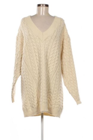 Дамски пуловер Zara Knitwear, Размер M, Цвят Бежов, Цена 29,16 лв.