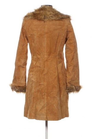 Дамско кожено палто Designer S, Размер M, Цвят Кафяв, Цена 165,00 лв.