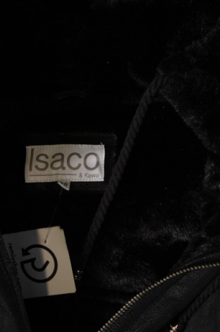 Δερμάτινο γυναικείο παλτό Isaco & Kawa, Μέγεθος XXL, Χρώμα Μαύρο, Τιμή 239,39 €
