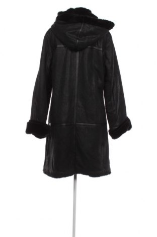 Palton din piele pentru damă Isaco & Kawa, Mărime XXL, Culoare Negru, Preț 1.028,06 Lei