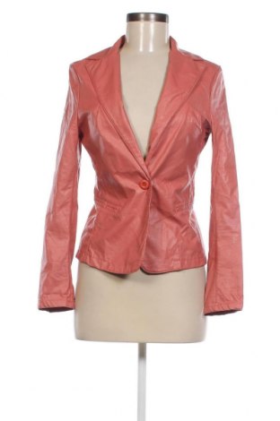 Дамско кожено сако Made In Italy, Размер S, Цвят Розов, Цена 44,00 лв.