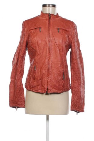 Dámska kožená bunda , Veľkosť L, Farba Oranžová, Cena  25,00 €