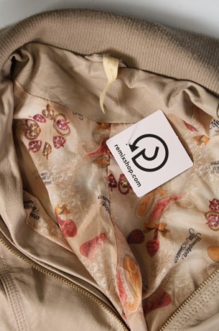 Γυναικείο δερμάτινο μπουφάν, Μέγεθος XXL, Χρώμα  Μπέζ, Τιμή 28,79 €