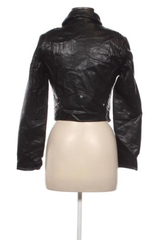 Dámska kožená bunda  Bershka, Veľkosť L, Farba Čierna, Cena  27,78 €