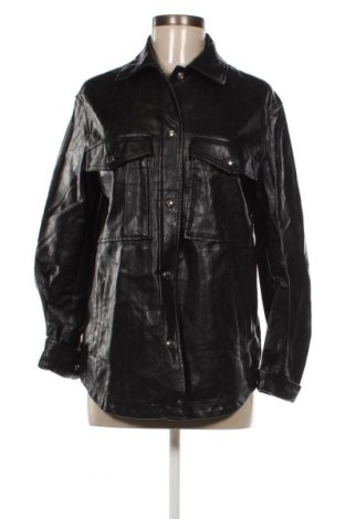 Dámská kožená bunda  Bershka, Velikost S, Barva Černá, Cena  781,00 Kč