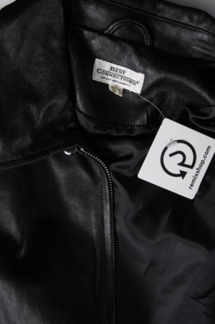 Γυναικείο δερμάτινο μπουφάν Best Connections, Μέγεθος L, Χρώμα Μαύρο, Τιμή 30,31 €