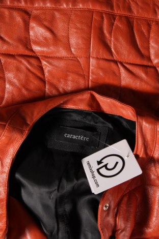 Dámska kožená bunda  Caractere, Veľkosť XS, Farba Oranžová, Cena  91,29 €