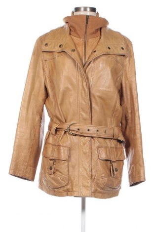 Dámska kožená bunda  David Moore, Veľkosť L, Farba Béžová, Cena  55,21 €