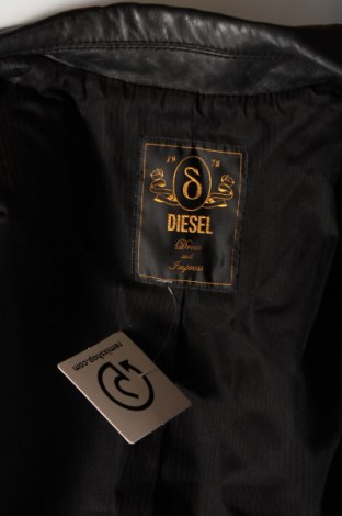 Γυναικείο δερμάτινο μπουφάν Diesel, Μέγεθος S, Χρώμα Μαύρο, Τιμή 246,80 €