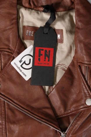 Dámska kožená bunda  Freaky Nation, Veľkosť M, Farba Hnedá, Cena  112,04 €