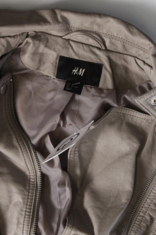 Damen Lederjacke H&M, Größe XS, Farbe Beige, Preis 16,37 €