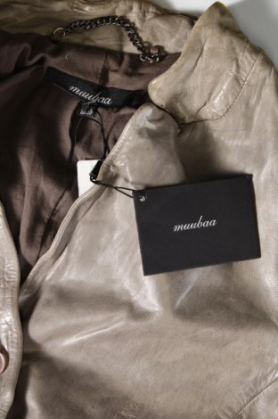 Dámska kožená bunda  Muubaa, Veľkosť M, Farba Sivá, Cena  89,86 €