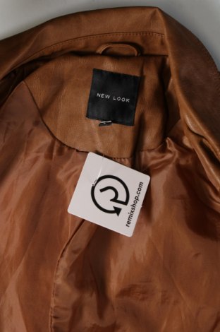 Damen Lederjacke New Look, Größe S, Farbe Beige, Preis 34,10 €