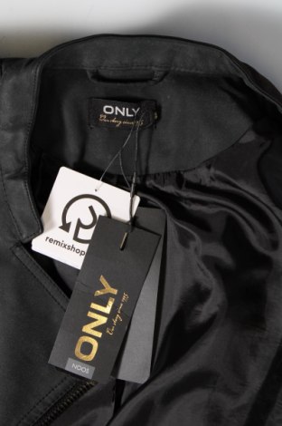 Dámska kožená bunda  ONLY, Veľkosť M, Farba Sivá, Cena  42,27 €