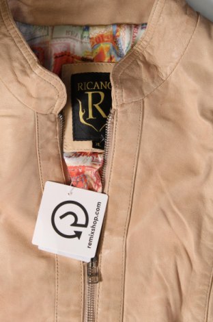Dámska kožená bunda  Ricano, Veľkosť XL, Farba Béžová, Cena  18,14 €