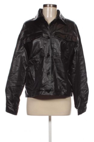 Dámská kožená bunda  SHEIN, Velikost L, Barva Černá, Cena  781,00 Kč