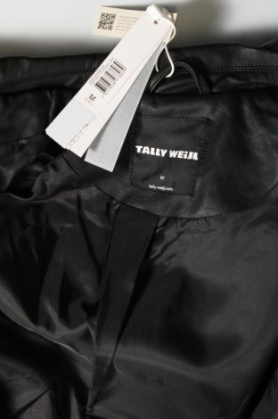 Γυναικείο δερμάτινο μπουφάν Tally Weijl, Μέγεθος M, Χρώμα Μαύρο, Τιμή 31,76 €