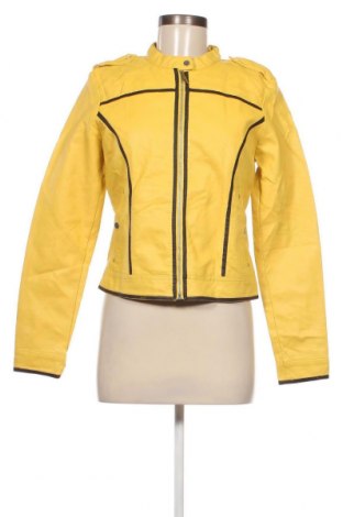 Damen Lederjacke Vero Moda, Größe M, Farbe Gelb, Preis 18,16 €