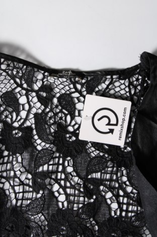 Γυναικείο δερμάτινο μπουφάν Zara, Μέγεθος L, Χρώμα Μαύρο, Τιμή 16,15 €