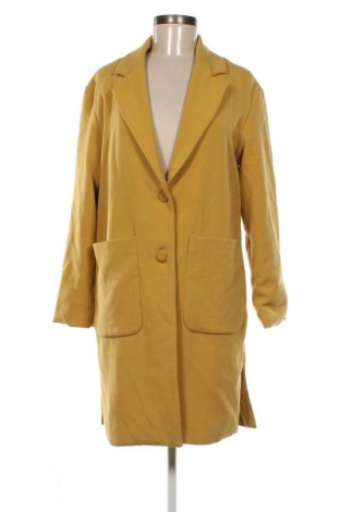 Γυναικείο παλτό Bershka, Μέγεθος S, Χρώμα Κίτρινο, Τιμή 21,77 €