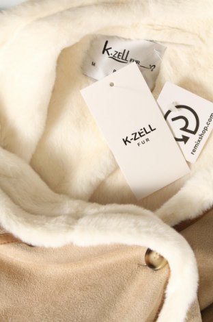 Дамско палто K.zell, Размер M, Цвят Бежов, Цена 129,00 лв.