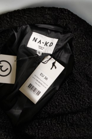 Γυναικείο παλτό NA-KD, Μέγεθος S, Χρώμα Μαύρο, Τιμή 39,18 €