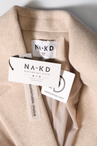 Palton de femei NA-KD, Mărime S, Culoare Bej, Preț 367,11 Lei