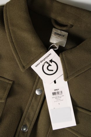 Дамско палто ONLY, Размер L, Цвят Зелен, Цена 30,40 лв.