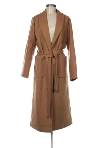Γυναικείο παλτό Pieces, Μέγεθος XL, Χρώμα Καφέ, Τιμή 48,97 €