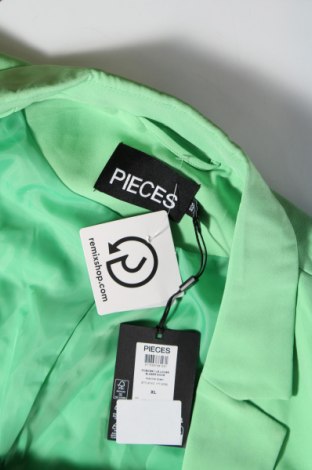 Дамско сако Pieces, Размер XL, Цвят Зелен, Цена 82,00 лв.