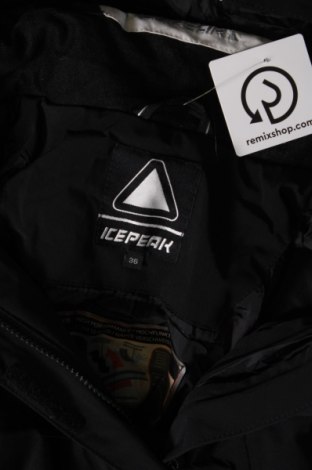 Γυναίκειο μπουφάν για χειμερινά σπορ Icepeak, Μέγεθος S, Χρώμα Μαύρο, Τιμή 40,53 €