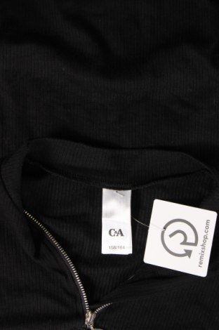 Παιδική μπλούζα C&A, Μέγεθος 12-13y/ 158-164 εκ., Χρώμα Μαύρο, Τιμή 2,52 €