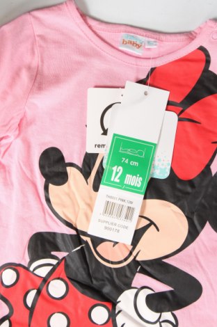 Bluză pentru copii Disney, Mărime 9-12m/ 74-80 cm, Culoare Roz, Preț 128,95 Lei