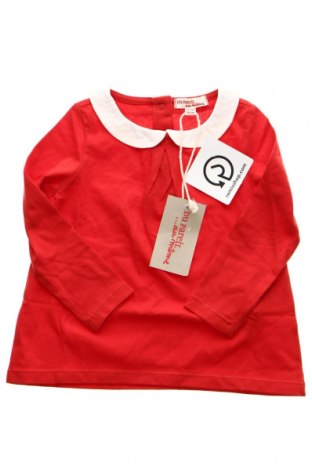 Dziecięca bluzka Du Pareil Au Meme, Rozmiar 12-18m/ 80-86 cm, Kolor Czerwony, Cena 22,87 zł
